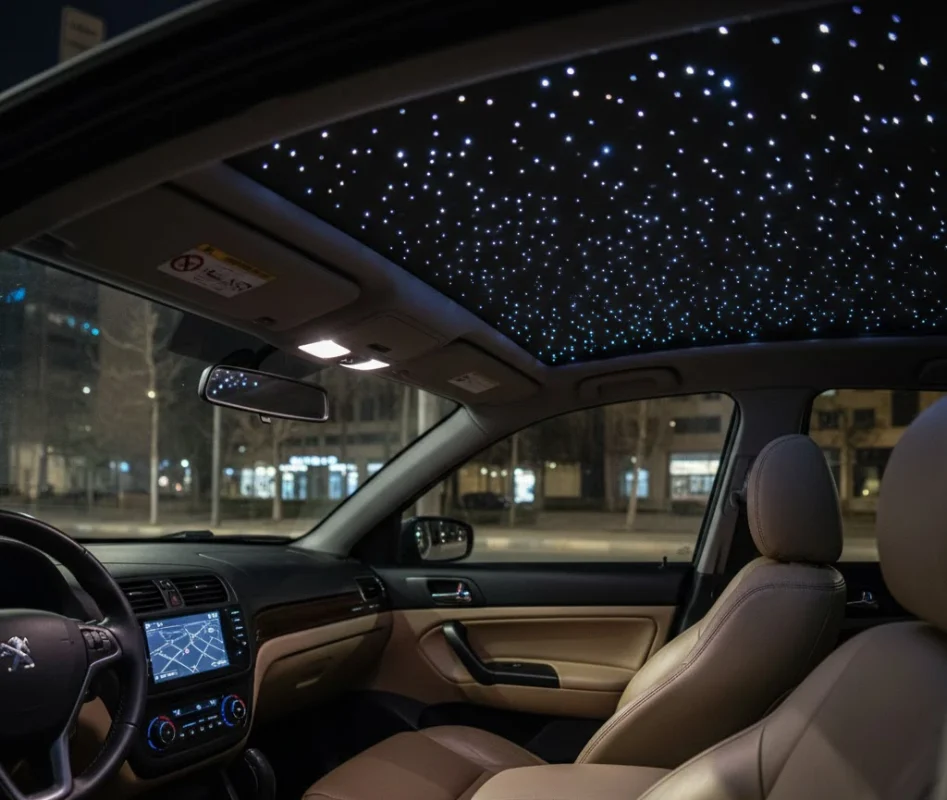 آموزش نصب سقف کهکشانی خودرو